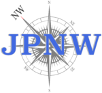 Company Name JPNW With a compass behind with the finder hand pointed at NW